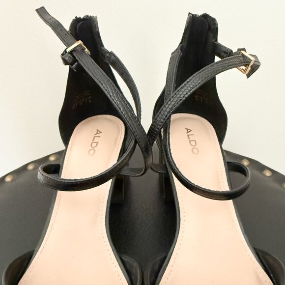 ALDO - Canadian Company - Bloc Heel Strap Pump - Black - 10 - Picture 7 of 7